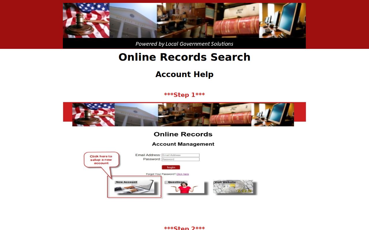 Willacy County case lookup registration route