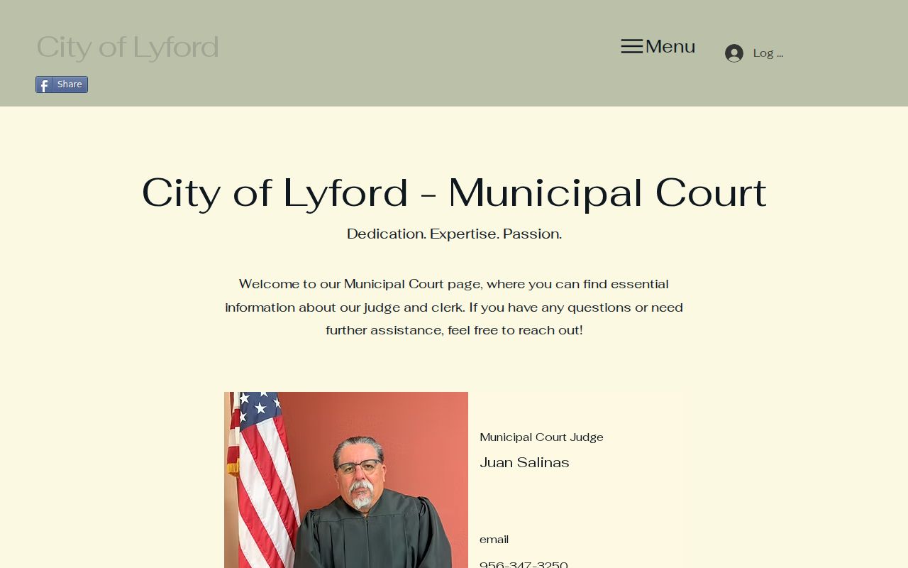 Official Lyford Municipal Court webpage