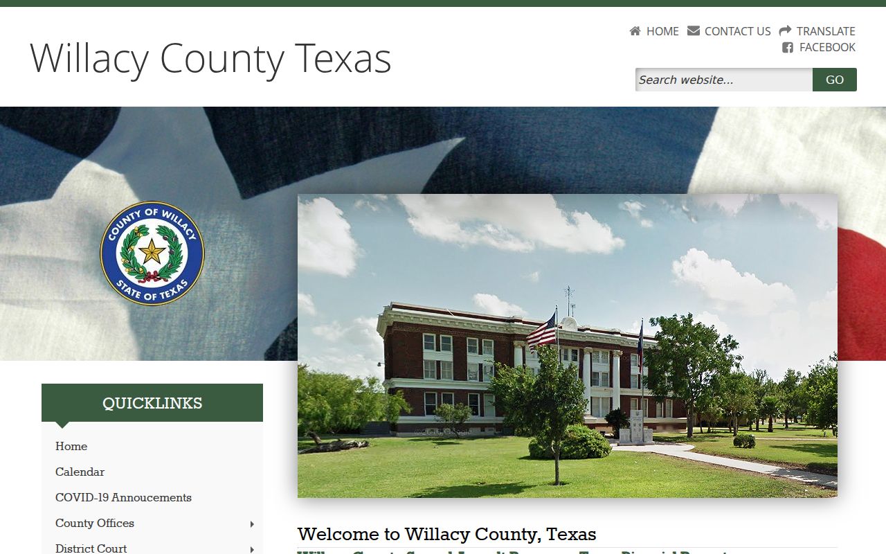 Willacy County court docket courthouse links